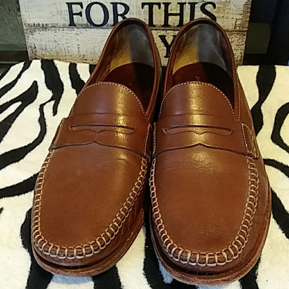 Johnston And Murphy Sheepskin Penny Loafers - image 1